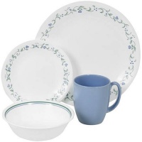 Corelle Livingware 16-Piece Dinnerware Set with Mug, Service for 4, Country Cottage