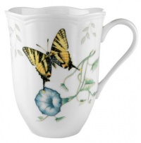 Lenox Butterfly Meadow Bone Porcelain Tiger Swallowtail Mug Lenox Butterfly Meadow Bone Porcelain Tiger Swallowtail Mug