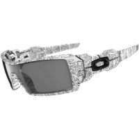 Oakley Oil Rig Men's Lifestyle Sports Wear Sunglasses - White/Text/Print/Grey / One Size Fits All Oakley Oil Rig Men's Lifestyle Sports Wear Sunglasses - White/Text/Print/Grey / One Size Fits All