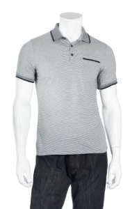 Alfani Red Black Basic Horizontal Stripes SS Polo Shirt Alfani Red Black Basic Horizontal Stripes SS Polo Shirt