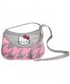 Hello Kitty Houndstooth Purse - pink, one size