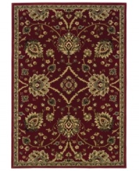 The bold and the beautiful! With lush blooms and a rich cabernet shade, this plush rug from the St. Lawrence collection offers a perfectly modern take on traditionally elegant styling. Crafted of durable polypropylene for years of long-lasting beauty. The bold and the beautiful! With lush blooms and a rich cabernet shade, this plush rug from the St. Lawrence collection offers a perfectly modern take on traditionally elegant styling. Crafted of durable polypropylene for years of long-lasting beauty.