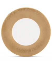 Make any occasion memorable with Gold Dust dinnerware. Combining the urbane style of Donna Karan with the renowned craftsmanship of Lenox, this timeless bone china saucer radiates luxury with a wide band of matte-textured gold. Make any occasion memorable with Gold Dust dinnerware. Combining the urbane style of Donna Karan with the renowned craftsmanship of Lenox, this timeless bone china saucer radiates luxury with a wide band of matte-textured gold.