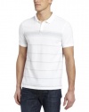 Calvin Klein Sportswear Men's Short Sleeve Wide Variagated Stripe Polo