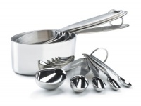 Cuisipro Stainless Steel Measuring Cup and Spoon Set Cuisipro Stainless Steel Measuring Cup and Spoon Set