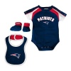 New England Patriots Infant 3 pc. Creeper Set, 3-6M