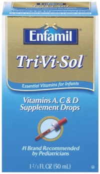 Tri-Vi-Sol Vitamins A, D & C Supplement Drops for Infants, 50ml Bottle