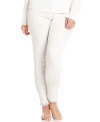 Fashion and function without the bulk. The lace-trimmed plus size Softwear leggings by Cuddl Duds provide cozy warmth that pants easily slip over. Fashion and function without the bulk. The lace-trimmed plus size Softwear leggings by Cuddl Duds provide cozy warmth that pants easily slip over.