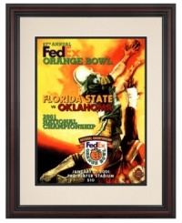 Sooners fans can keep the celebration going indefinitely with a framed copy of the 2001 Orange Bowl program cover. Oklahoma football came out on top that fateful January day, winning 13-2 against Florida State. Sooners fans can keep the celebration going indefinitely with a framed copy of the 2001 Orange Bowl program cover. Oklahoma football came out on top that fateful January day, winning 13-2 against Florida State.