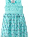 Beautees Girls 2-6X Babydoll Dress, Mint, 5