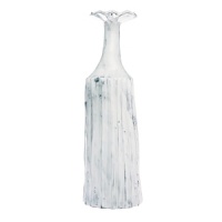 Handmade and inspired by the maestro artisan's family dinnerware, this distressed white vase has an heirloom feel that creates a rustically elegant display. Handmade and inspired by the maestro artisan's family dinnerware, this distressed white vase has an heirloom feel that creates a rustically elegant display.