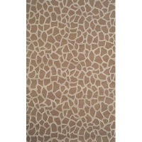 Liora Manne Seville Giraffe Hand Tufted Rug, 8-Feet Round, Taupe Liora Manne Seville Giraffe Hand Tufted Rug, 8-Feet Round, Taupe