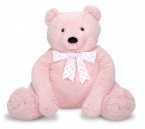Melissa & Doug Jumbo Pink Teddy Bear