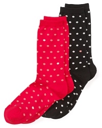 Lots of spots, these kate spade trouser socks are a lively take on patterned hosiery. Lots of spots, these kate spade trouser socks are a lively take on patterned hosiery.