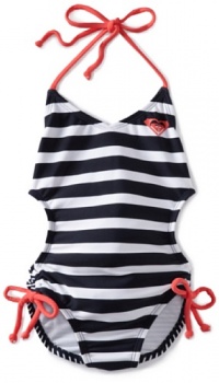 Roxy Kids Girls 2-6X Tri One Piece Swimsuit, Open Ocean Stripe, 2T