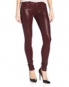 Hudson Women's Krista Wax-Coated Skinny Jean