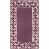 Liora Manne Spello Chain Border Purple Outdoor Rug 7'6 x 9'6 Liora Manne Spello Chain Border Purple Outdoor Rug 7'6 x 9'6