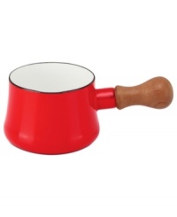 Design legend. The brainchild of Danish designer Jens Quistgaard, this enamel-on-steel piece has a look & feel that truly defies time. The distinctive teak-wood handle adds a natural touch to a brilliant palette and creates the perfect stove-to-table sidekick. Design legend. The brainchild of Danish designer Jens Quistgaard, this enamel-on-steel piece has a look & feel that truly defies time. The distinctive teak-wood handle adds a natural touch to a brilliant palette and creates the perfect stove-to-table sidekick.