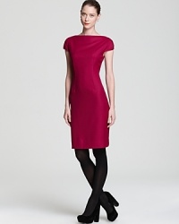 Smart and structured, a classic Elie Tahari sheath dress flaunts a flattering boat neckline and an impeccably tailored silhouette for effortless polish. Add a punch of modernity to the style with a sharp blazer. Smart and structured, a classic Elie Tahari sheath dress flaunts a flattering boat neckline and an impeccably tailored silhouette for effortless polish. Add a punch of modernity to the style with a sharp blazer.