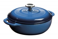 Lodge Color EC3D33 Enameled Cast Iron Dutch Oven, Caribbean Blue, 3-Quart Lodge Color EC3D33 Enameled Cast Iron Dutch Oven, Caribbean Blue, 3-Quart