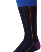 HUGO BOSS Men's Pinstripe Mid Calf Dress Sock