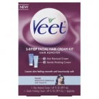 Veet Facial Hair Cream Two Step Kit, 3.38 Fluid Ounce