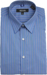 Kenneth Cole Reaction Slim-Fit Striped Dress Shirt Kenneth Cole Reaction Slim-Fit Striped Dress Shirt