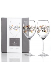 Ready for celebration, this set of Charter Club's Novelty Confetti wine glasses combines a simply beautiful shape with colorful rings and shimmering garland for a look that's fun yet refined. (Clearance) Ready for celebration, this set of Charter Club's Novelty Confetti wine glasses combines a simply beautiful shape with colorful rings and shimmering garland for a look that's fun yet refined. (Clearance)