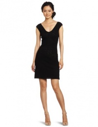 Catherine Malandrino Women's V-Neck Pointelle Dress Catherine Malandrino Women's V-Neck Pointelle Dress