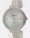KARMAS CANVAS COLLECTION LARGE DIAL OPEN BANGLE WATCH (Rhodium)