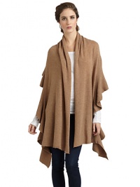 THE LOOKSuper soft ribbed knit cashmere constructionTHE MEASUREMENT22W X 82LTHE MATERIALCashmereCARE & ORIGINDry cleanImported