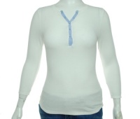 Tommy Hilfiger Women's 3/4 Sleeve Henley Sleep Shirt Tommy Hilfiger Women's 3/4 Sleeve Henley Sleep Shirt