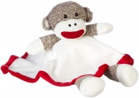 Sock Monkey Plush Lovey Baby Blanket Sock Monkey Plush Lovey Baby Blanket
