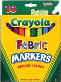 Crayola 10-Pack Fabric Markers Crayola 10-Pack Fabric Markers