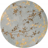 Area Rug 8x8 Round Transitional Spa Color - Surya Tamira Rug from RugPal Area Rug 8x8 Round Transitional Spa Color - Surya Tamira Rug from RugPal