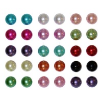 15 Pairs 3/8 Colorful Pearl Ball Studs 15 Pairs 3/8 Colorful Pearl Ball Studs