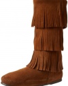 Minnetonka Women?s Calf Hi 3-Layer Fringe Boot