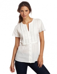 Jones New York Women's Button Front Cut Away Shirt Jones New York Women's Button Front Cut Away Shirt
