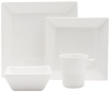 Fortessa Fortaluxe SuperWhite Vitrified China Plaza 4-Piece Place Setting, Service for 1