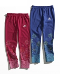 These leggings from adidas mix pretty looks with performance for a style that she'll love to play in. These leggings from adidas mix pretty looks with performance for a style that she'll love to play in.