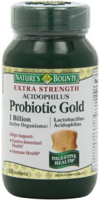 Natures Bounty acidophilus extra strength probiotic gold Tablets 60 Natures Bounty acidophilus extra strength probiotic gold Tablets 60