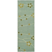 Safavieh Soho Collection SOH327A Handmade Blue New Zealand Wool Square Area Rug, 6-Feet Square Safavieh Soho Collection SOH327A Handmade Blue New Zealand Wool Square Area Rug, 6-Feet Square
