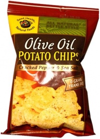 Good Health Olive Oil Potato Chips, Cracked Pepper, 1-Ounce (Pack of 24)