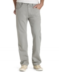 One shade of gray is enough with these original fit jeans from Levi's.