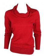 Calvin Klein Womens Cowl Neck Long Sleeve Sweater