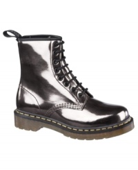 Dr. Martens Women's 1460 8 Eye Boots re-imagine the classic rocker boot in a stunning, high shine finish. Dr. Martens Women's 1460 8 Eye Boots re-imagine the classic rocker boot in a stunning, high shine finish.