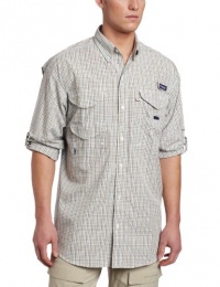 Columbia Men's Super Bonehead Classic Long Sleeve Shirt, Medium, British Tan/Multi Gingham Columbia Men's Super Bonehead Classic Long Sleeve Shirt, Medium, British Tan/Multi Gingham