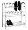 Organize It All Free Standing 12 Pair Shoe Rack With Shelf