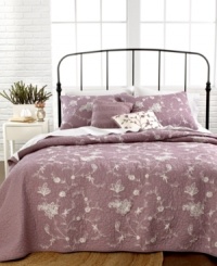 Pretty florals cascade down a plush quilted ground in this Viola sham from Nostalgia Home for a casual, relaxed presentation in your space. Pretty florals cascade down a plush quilted ground in this Viola sham from Nostalgia Home for a casual, relaxed presentation in your space.
