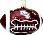Mississippi State Bulldogs Football Blown Glass Ornament